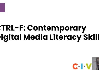 CTRL-F Digital Media Literacy Teacher Workshop (Jan 19, 4:30PM)