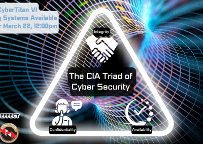 Webinar: The CIA Triad of Cyber Security, focusing on Availability (March 22, 2023, 12:00pm)