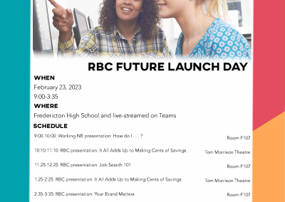 RBC Future Launch Day at Fredericton High School